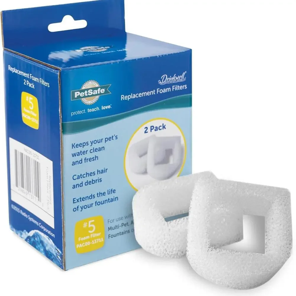 New Lot of 5 Boxes (10 Filters) Petsafe Drinkwell Replacement Foam Filters
